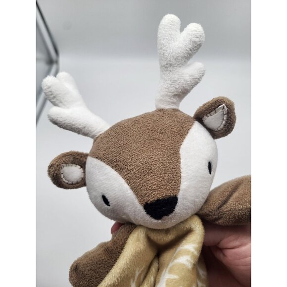 LEVTEX BABY Deer Plush Security Blanket Lovey Neutral Soft Woodsy Country - Picture 7 of 7